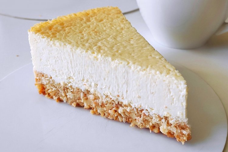 Tarta de queso Keto de coco