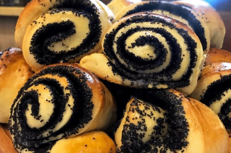 Bollos de amapola con kéfir