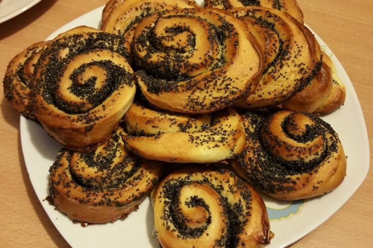 Bollos de amapola magros