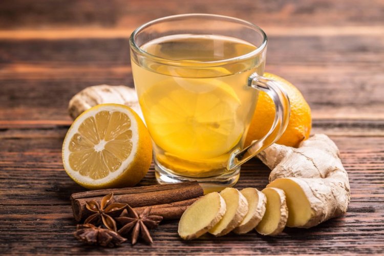 Ginger Tea with Lemon and Honey