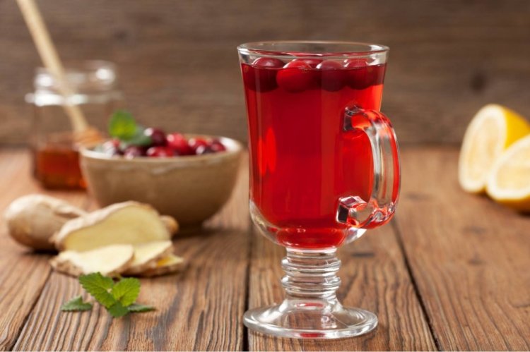 Ginger Tea with Cranberry