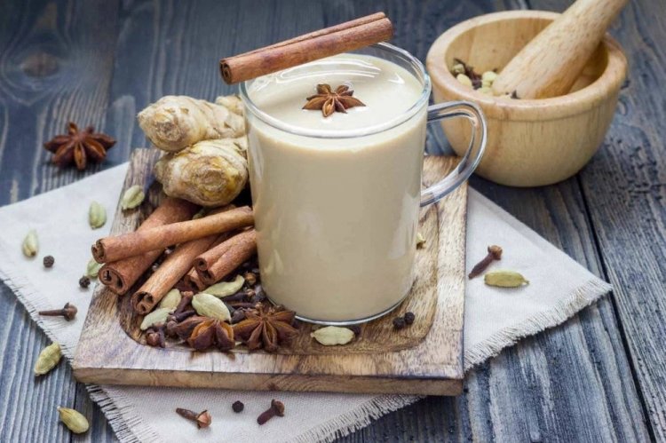 Ginger Tea with Plant-Based Milk