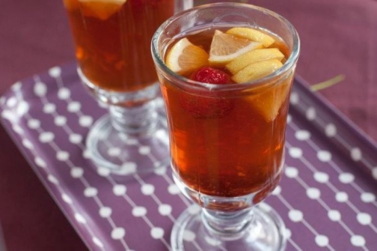 Ginger Tea with Strawberry