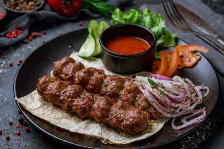 Classic Beef Lyulya-Kebab on the Grill