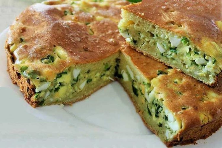 Pastel de primavera relleno