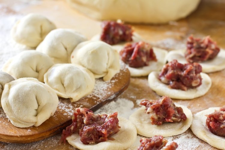 Relleno para pelmeni siberianos