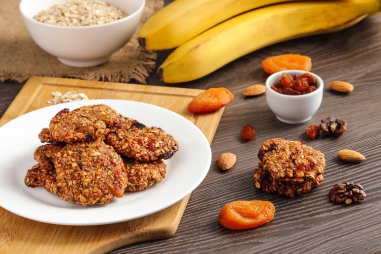 Healthy Oatmeal Cookies with Honey, Egg-Free