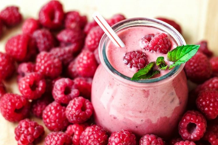Smoothie de Frambuesa y Requesón