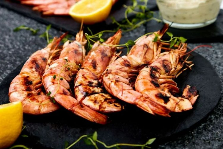Langoustines in Aromatic Sauce on the Grill