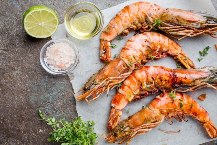 Langoustines in Exotic Marinade on the Grill