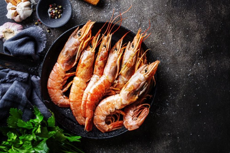 Langoustines Baked in Foil on the Grill