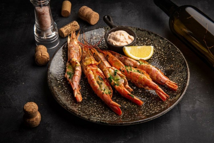 Langoustines with Herbs and Garlic on the Grill