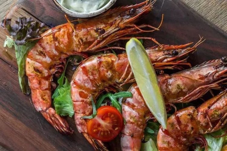Langoustines in Spicy Marinade on the Grill