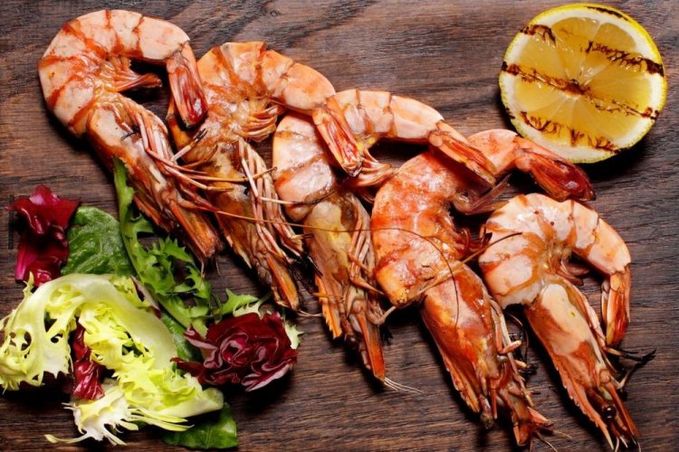 Langoustines with Garlic on the Grill