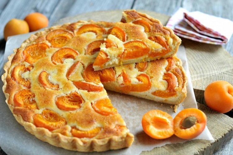 Pastel de albaricoques