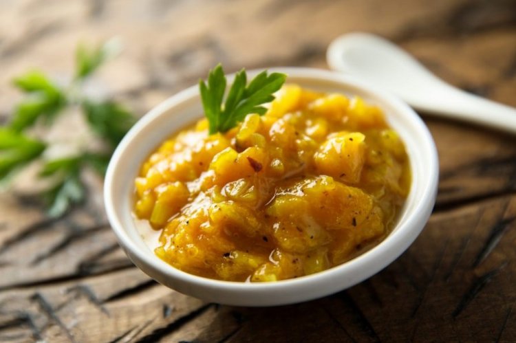Salsa de albaricoque para aves