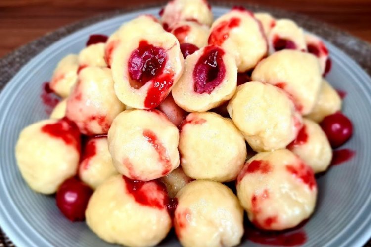 Lazy Dumplings with Cherries