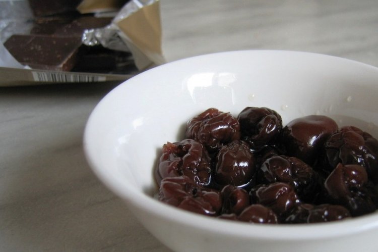 Cherries in Cognac