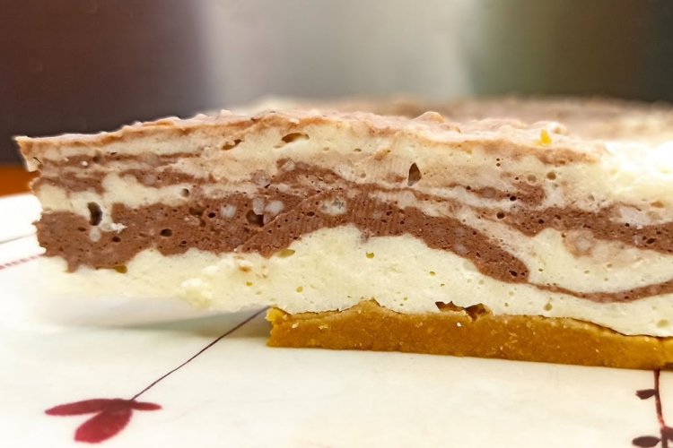 Tarta de zanahoria «Cebra» sin hornear
