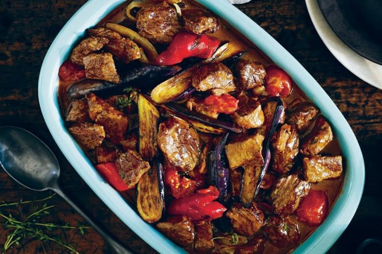 Braised Lamb with Eggplant
