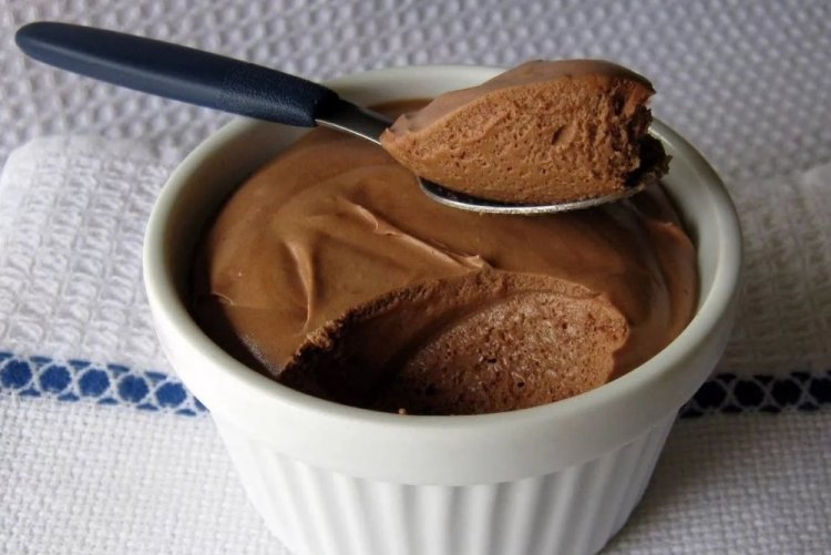Diet Cottage Cheese Soufflé with Cocoa