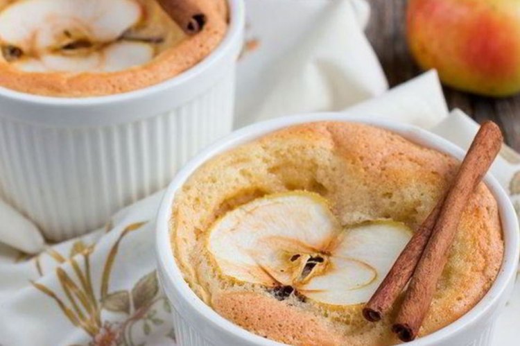 Cottage Cheese Soufflé with Apple