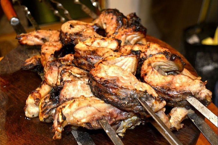 Juicy Grilled Carp Skewers