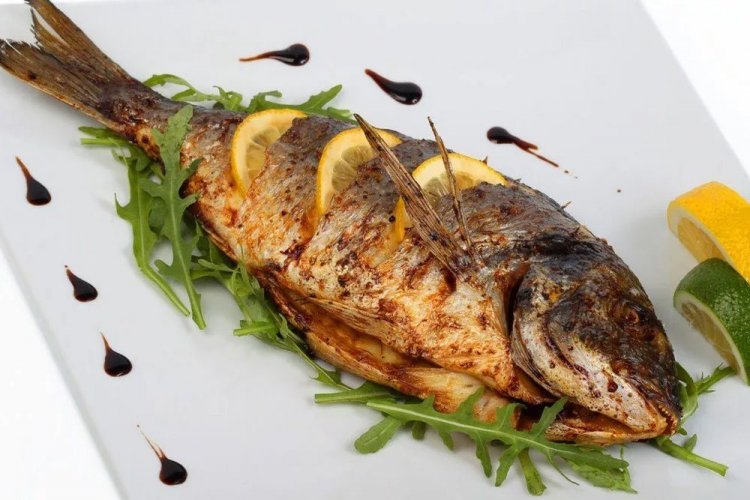 Grilled Carp Marinated in Soy Sauce with Lemon and Lime