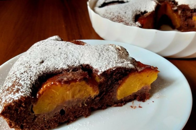 Chocolate Peach Cake