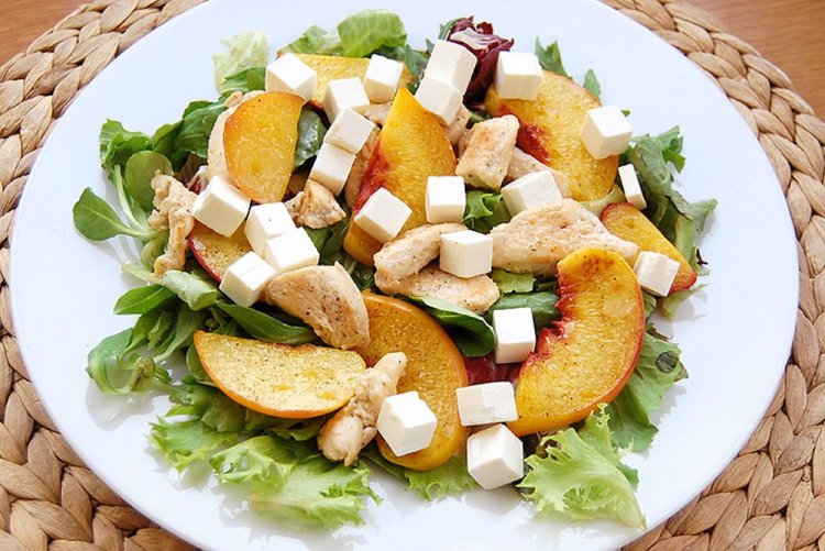 Chicken and Peach Salad