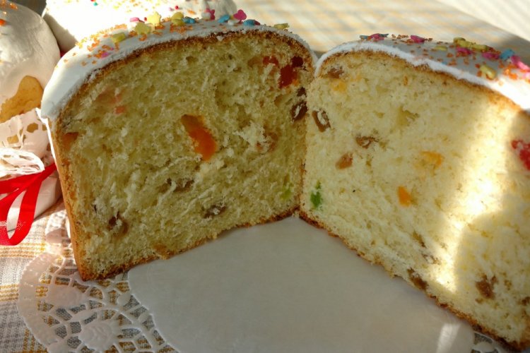 Kulich de requesón sin levadura