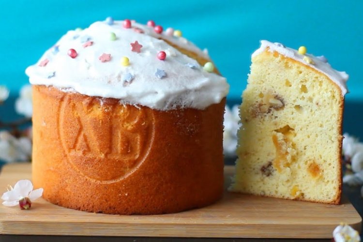 Kulich de requesón saludable para Pascua