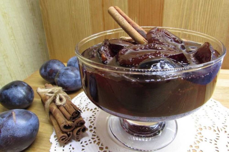 Mermelada de ciruela con cacao