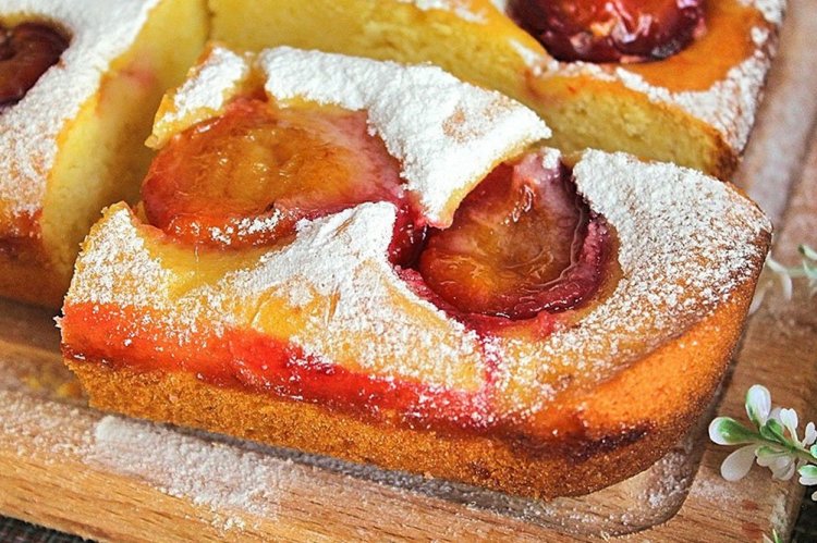 Pastel de ciruela con kéfir