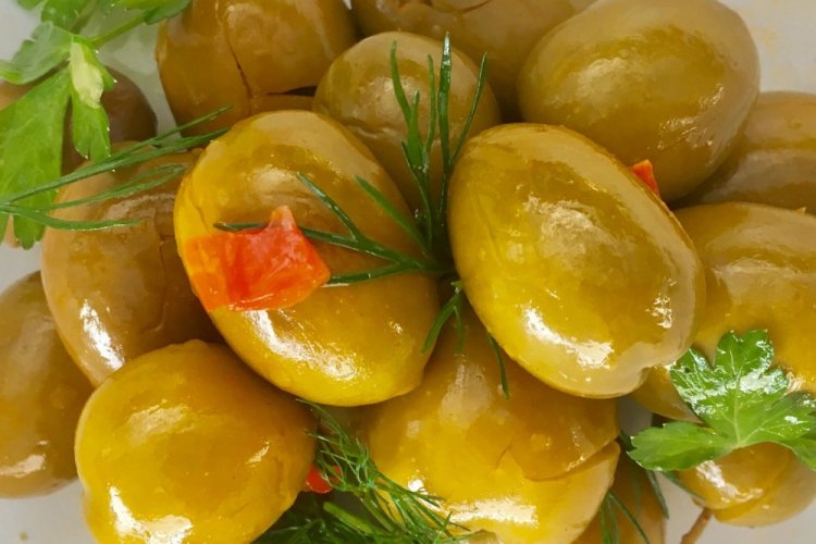 Marinated Plumcot like Olives