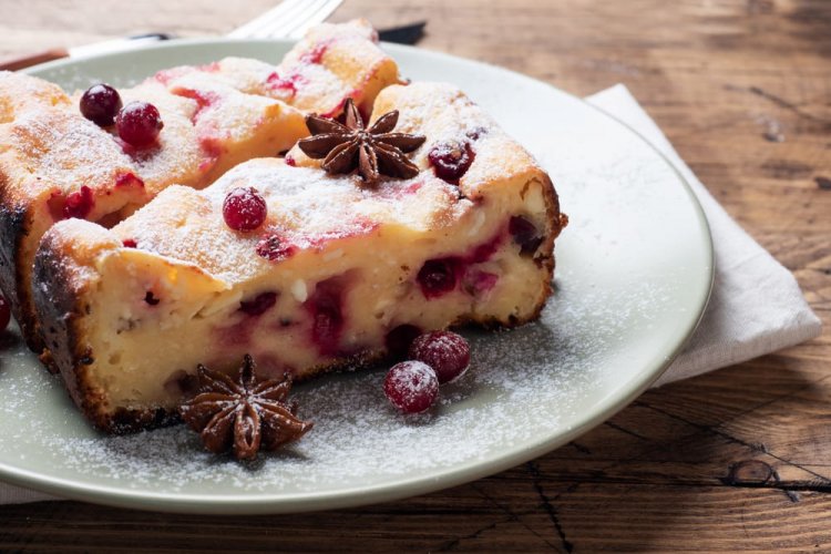 Cottage Cheese Casserole with Cranberries