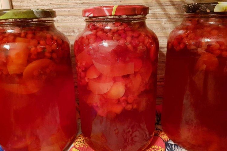 Cranberry and Apple Compote for Winter