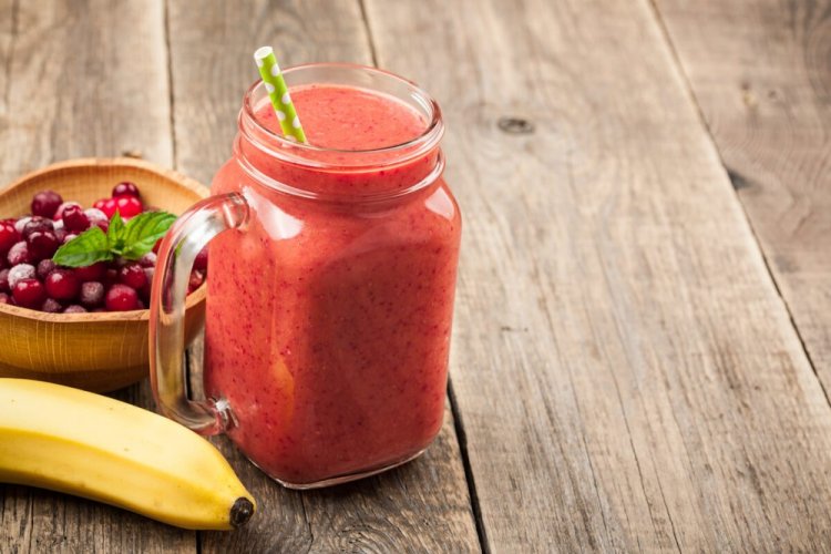 Cranberry and Banana Smoothie