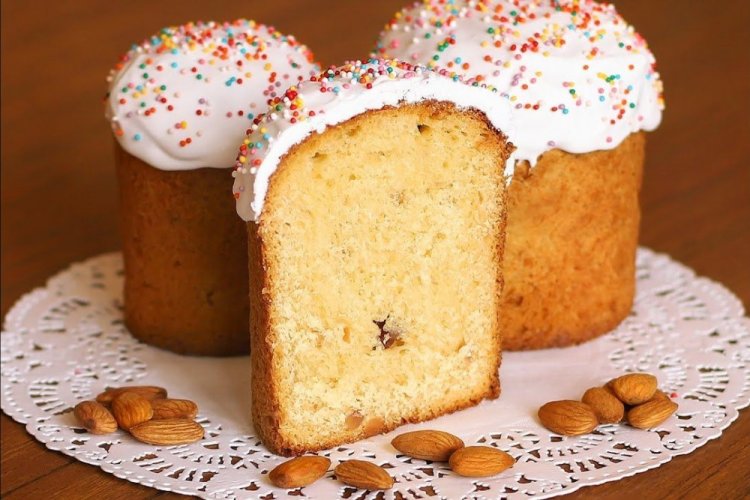 Kulich saludable de Pascua con harina de almendras