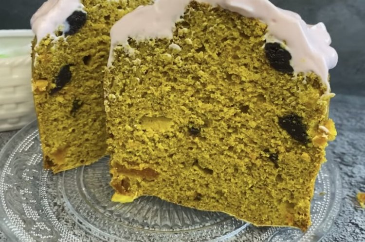 Kulich saludable de coco con salvado