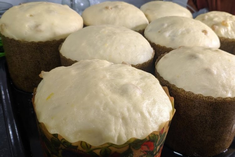 Masa para Kulich sin Levadura