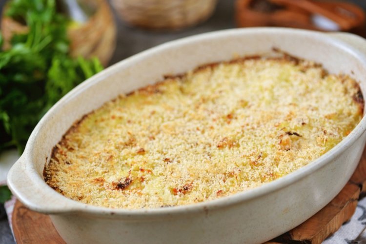 Cazuela de Cuaresma con coliflor