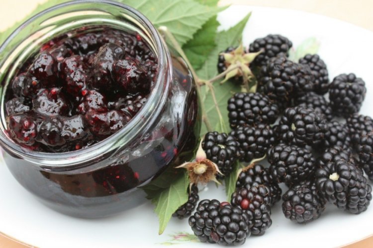 Moras en su propio jugo para el invierno