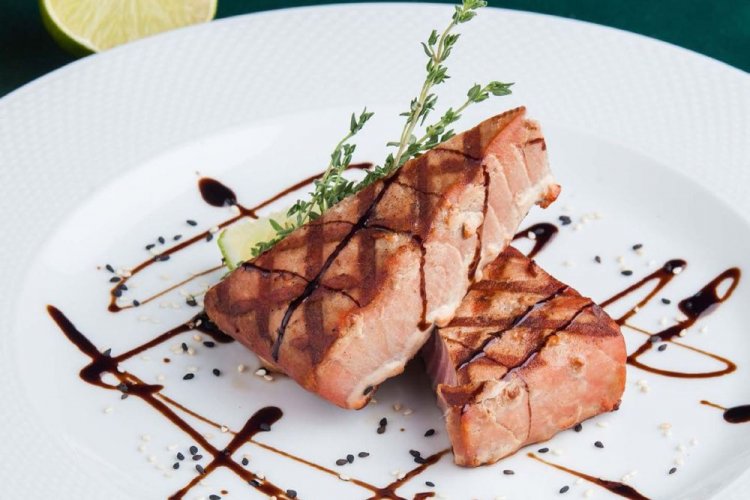 Grilled Tuna in Oyster Sauce and Garlic Marinade