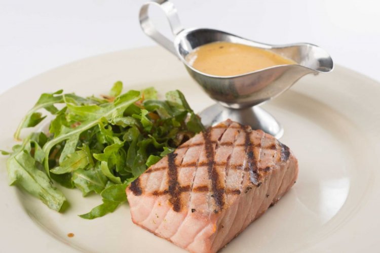 Grilled Tuna in Honey-Mustard Marinade
