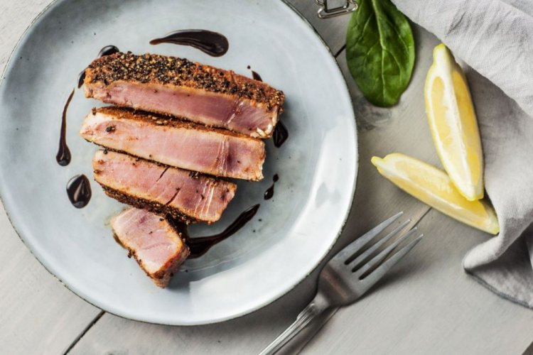 Grilled Tuna in Soy Sauce Marinade