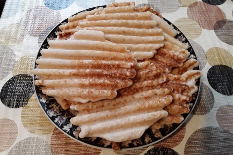 Gofres con aceite vegetal y agua