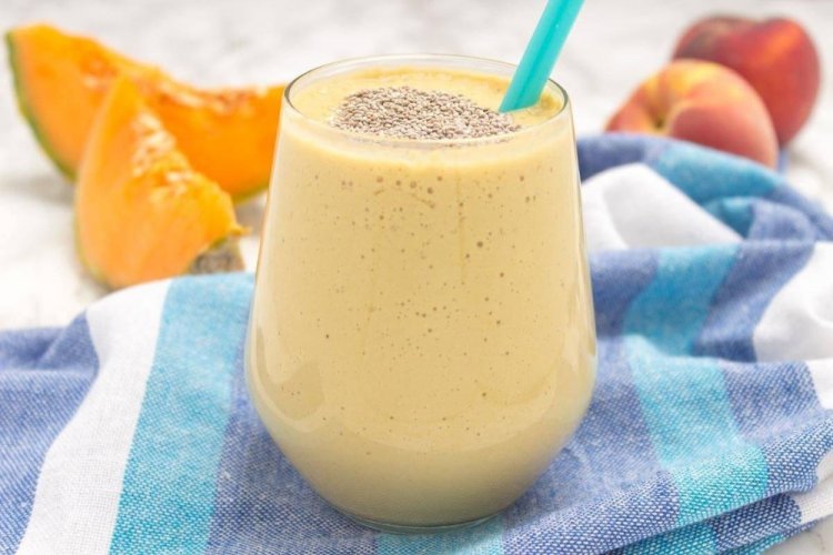 Smoothie de nectarinas y melón