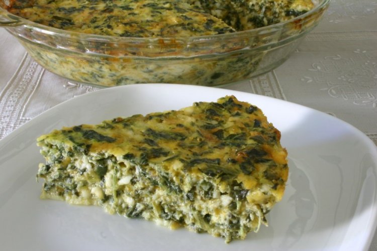 Gratinado de espinacas con queso