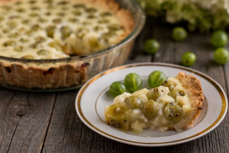 Cottage Cheese Gooseberry Pie